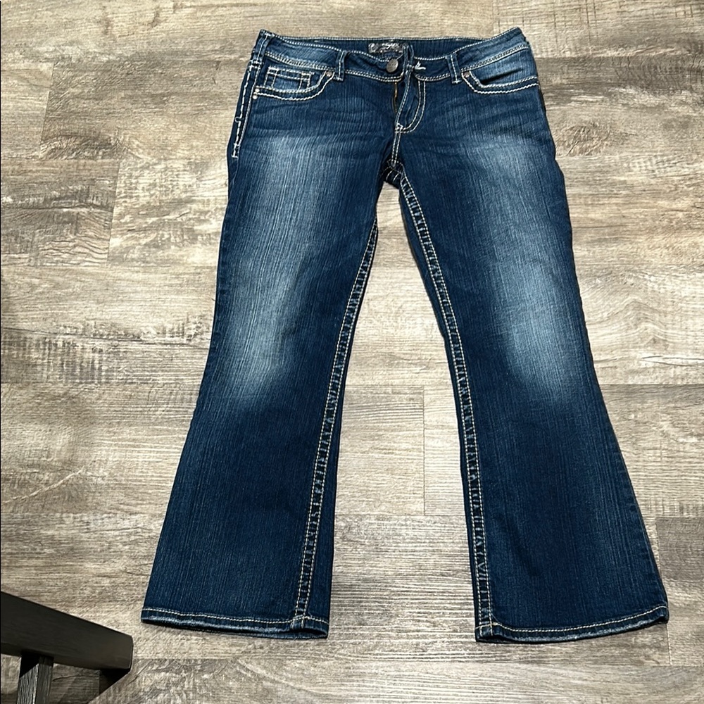Silver Jeans Women's Dark Blue Flare Jeans